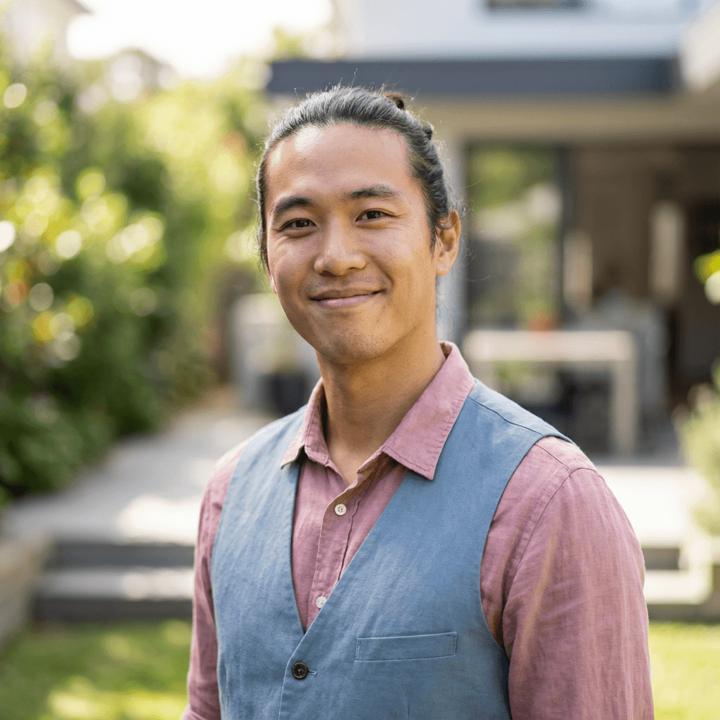 Male business owner in his early 40s
